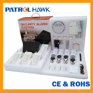 sms smoke alarm GSM alarm  system  with smoke detector